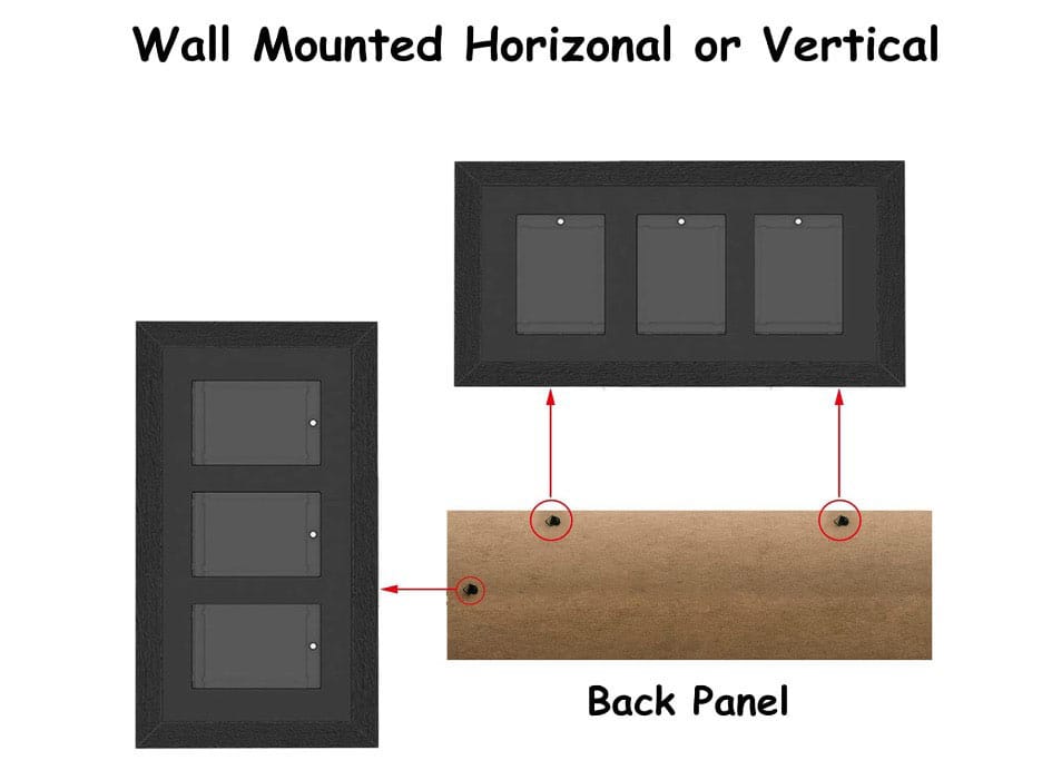 Evoretro Graded Card Display Frame for 3 PSA Graded Cards (EVO-5293)