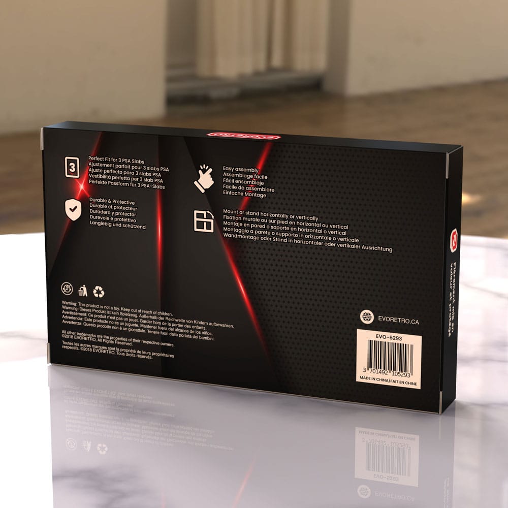 Evoretro Graded Card Display Frame for 3 PSA Graded Cards (EVO-5293)