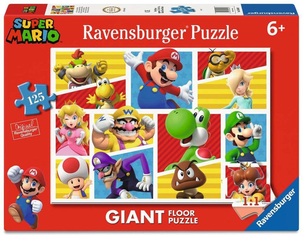 Super Mario gulvpuslespil: Mario's Friends and Foes (125 brikker)