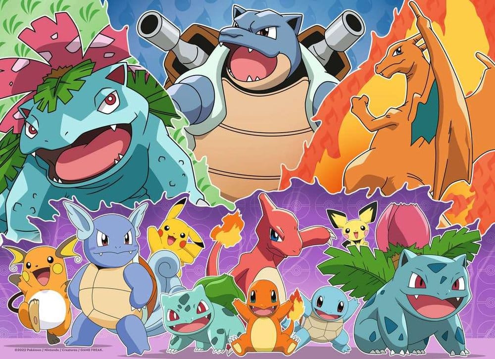 Pokémon Puzzle 4-Pack Pokémon Buddies (4x100 brikker)