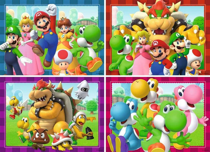 Super Mario Puzzle 4-Pack Time for Mario! (4x100 brikker) - Transportskadet