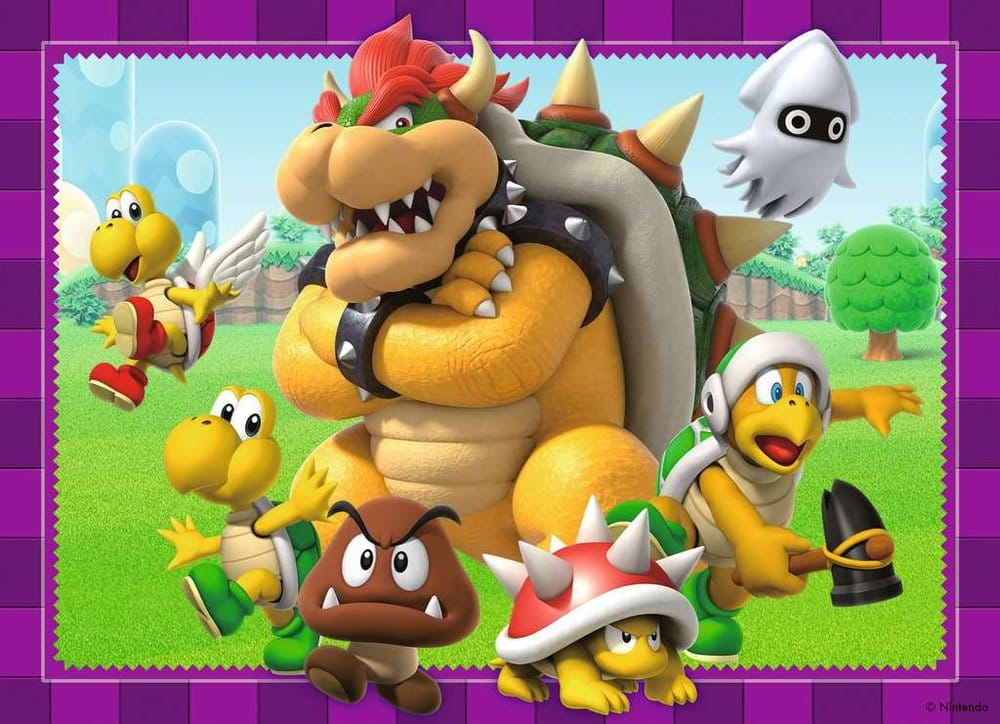 Super Mario Puzzle 4-Pack Time for Mario! (4x100 brikker) - Transportskadet