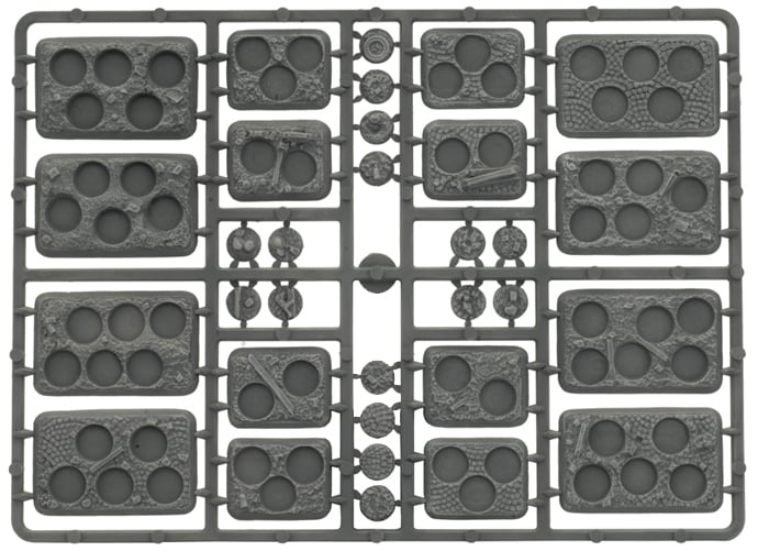 Flames of War: Plastic Bases - Rubble (XX106)