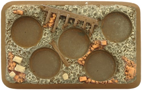 Flames of War: Plastic Bases - Rubble (XX106)