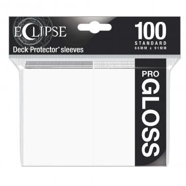 Eclipse Gloss Standard Sleeves: Arctic White (Ultra PRO) (15600)