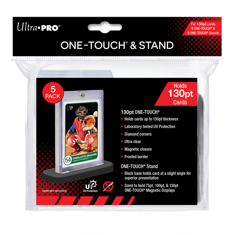 130PT ONE-TOUCH & Stands (5ct) (Ultra PRO)