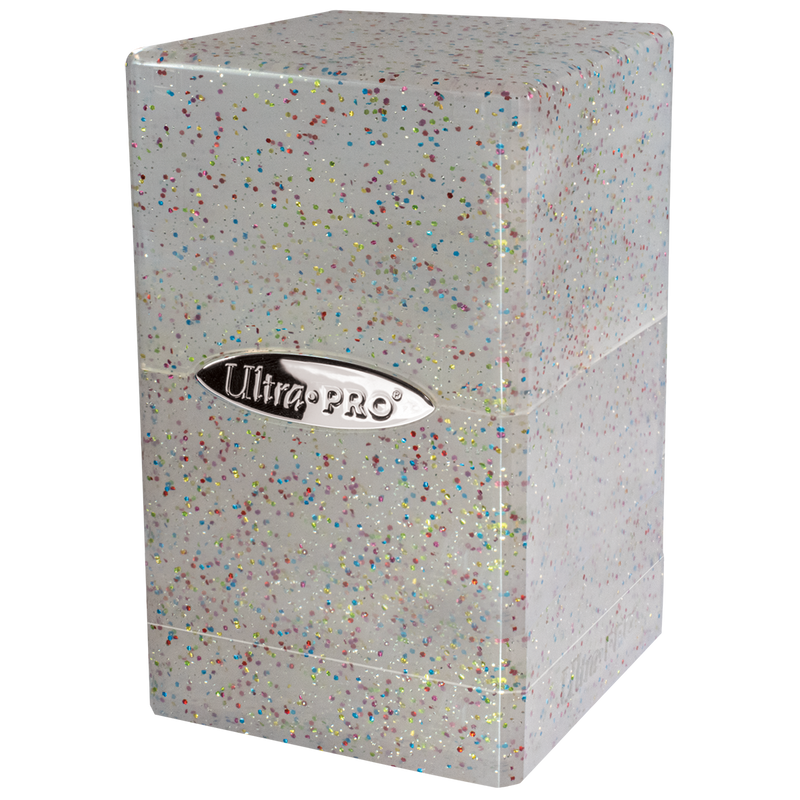 Glitter Satin Tower Deck Box - Crystal (Ultra PRO)