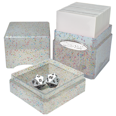 Glitter Satin Tower Deck Box - Crystal (Ultra PRO)