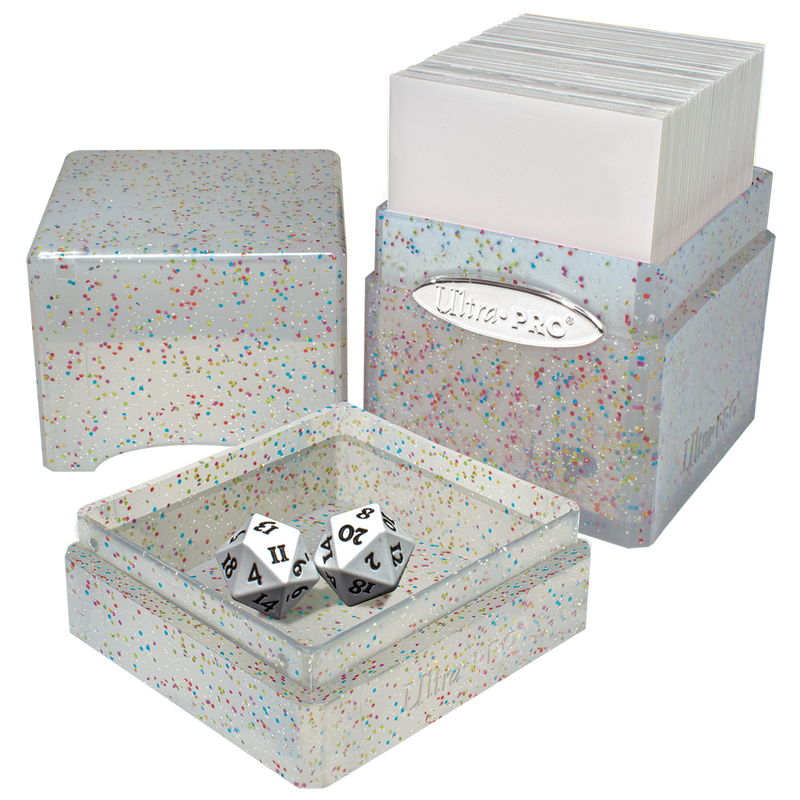 Glitter Satin Tower Deck Box - Crystal (Ultra PRO)