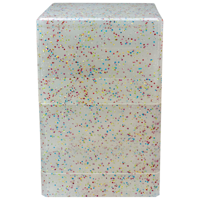 Glitter Satin Tower Deck Box - Crystal (Ultra PRO)