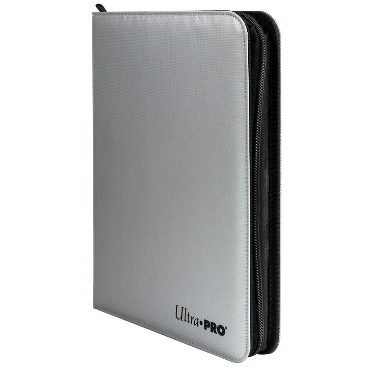 Ultra PRO 9-Pocket Zippered PRO-Binder: Silver Made With Fire Resistant Materials (Ultra PRO)