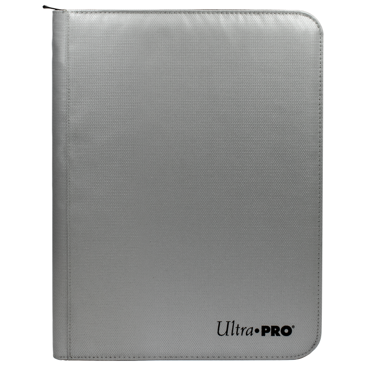 Ultra PRO 9-Pocket Zippered PRO-Binder: Silver Made With Fire Resistant Materials (Ultra PRO)