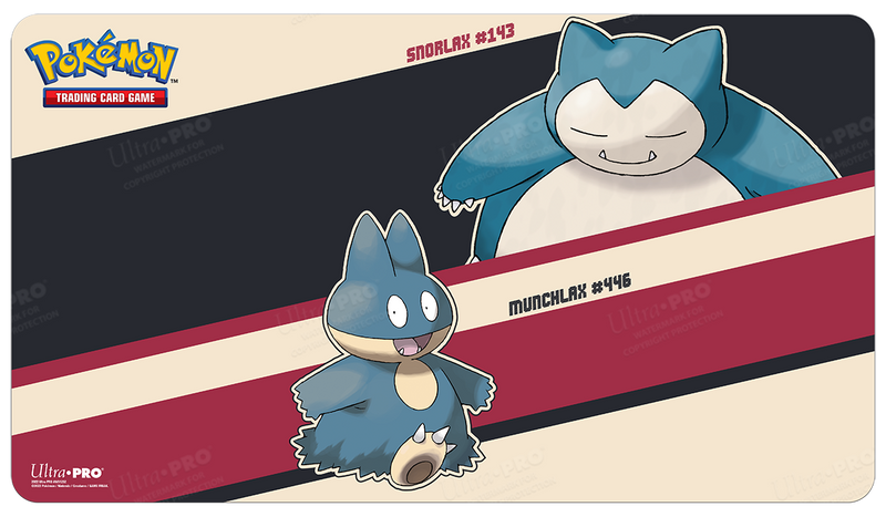 Snorlax and Munchlax Standard Gaming Playmat Mousepad for Pokemon (Ultra PRO)