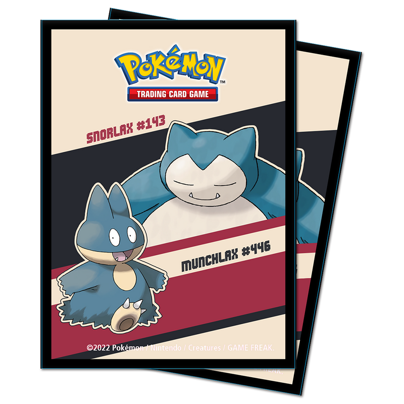 Snorlax and Munchlax Standard Deck Protector Sleeves (65ct) for Pokémon (Ultra PRO)