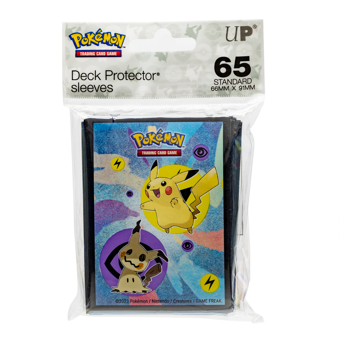 Pikachu & Mimikyu Standard Deck Protector Sleeves (65ct) for Pokémon (Ultra PRO)