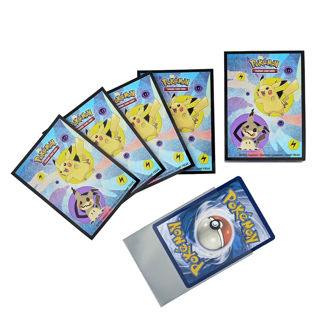 Pikachu & Mimikyu Standard Deck Protector Sleeves (65ct) for Pokémon (Ultra PRO)