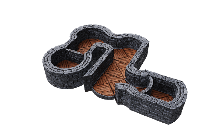 WarLock Tiles: Expansion Pack - 1 in. Dungeon Angles & Curves