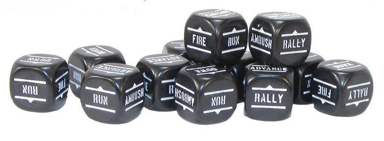 Bolt Action: Order Dice pack - Black