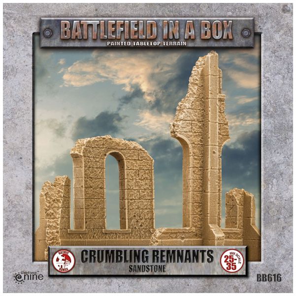 Battlefield in a Box: Gothic Battlefields - Crumbling Remnants - Sandstone (x2) 30mm (BB616)