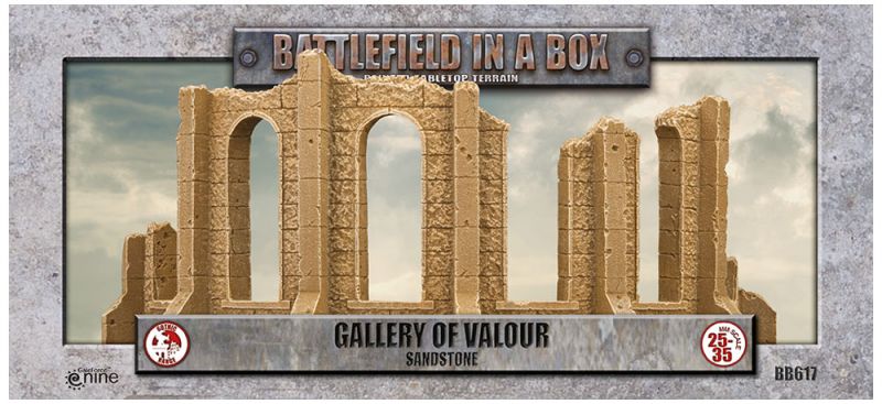 Battlefield in a Box: Gothic Battlefields - Gallery of Valour - Sandstone (x1) 30mm (BB617)