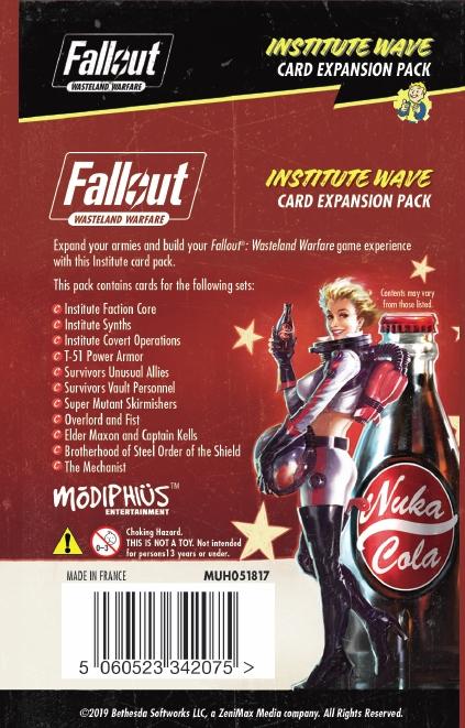 Fallout: Wasteland Warfare Accessories - Institute Wave Card Game Expansion Pack