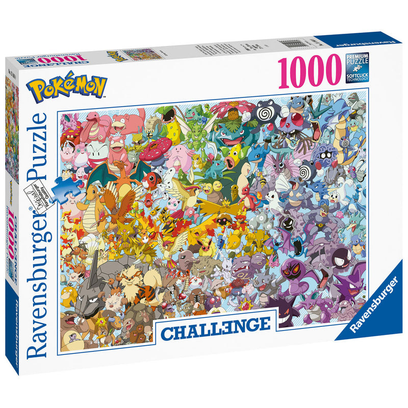 Pokemon Challenge puslespil (1000 brikker)