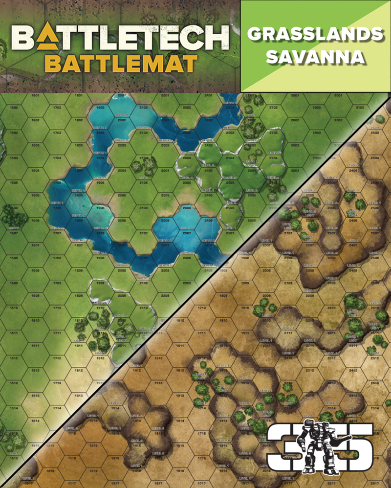 BattleTech: BattleMat Savannah/Grasslands D