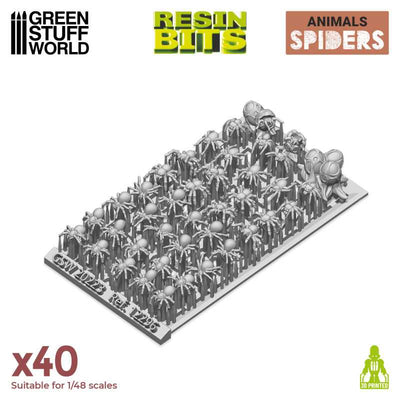 3D printed set - Small Spiders (Green Stuff World)