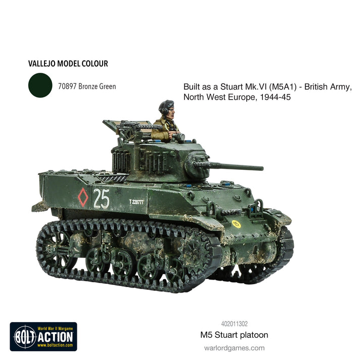 Bolt Action: M5 Stuart Platoon