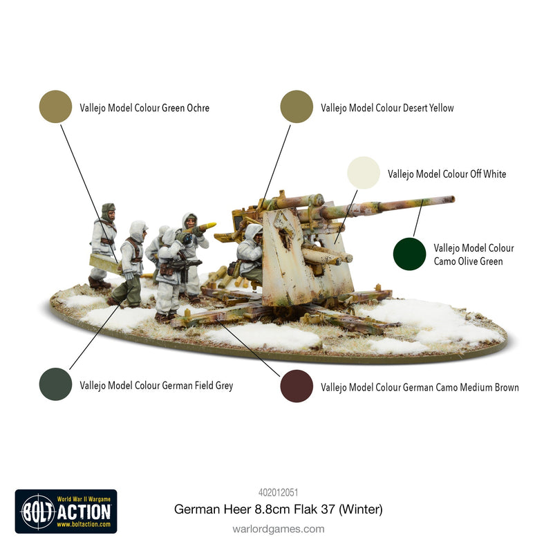 Bolt Action: German Heer 8.8cm Flak 37 (Winter)