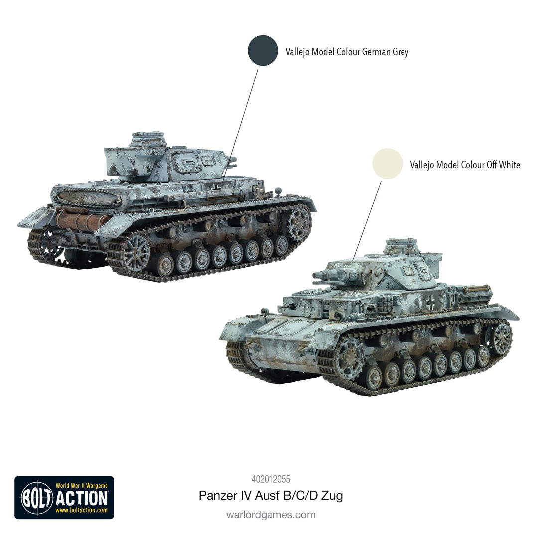 Bolt Action: Panzer IV Ausf. B/C/D Zug (Three Tanks)