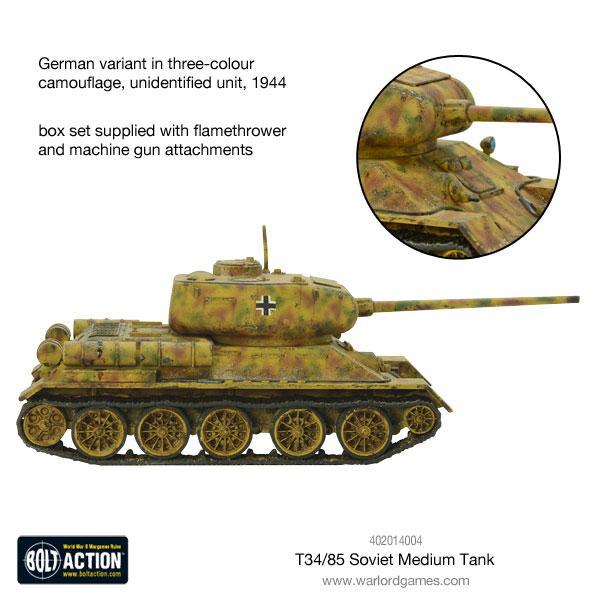 Bolt Action: T-34/85 medium tank (plastic)