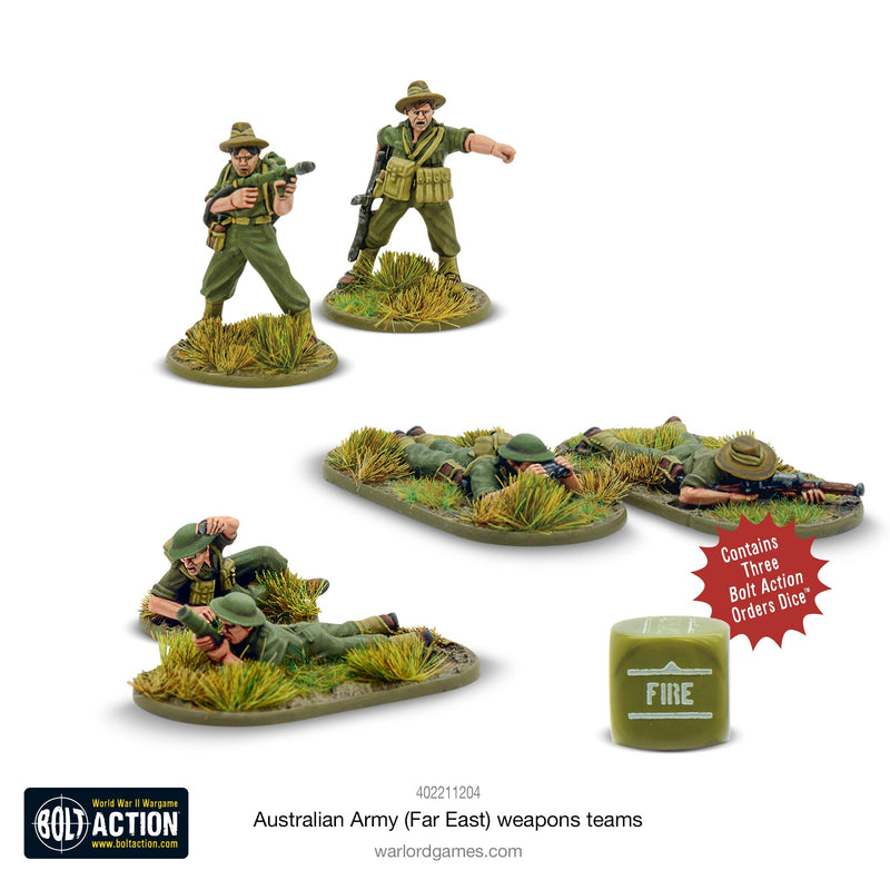 Bolt Action: Australian Army (Far East) weapons teams