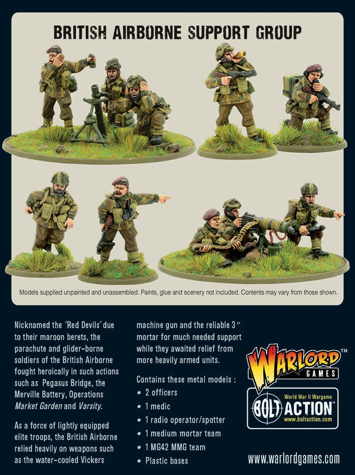 Bolt Action: British Airborne support group