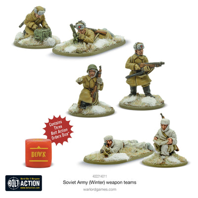 Bolt Action: Soviet Army (Winter) weapons teams