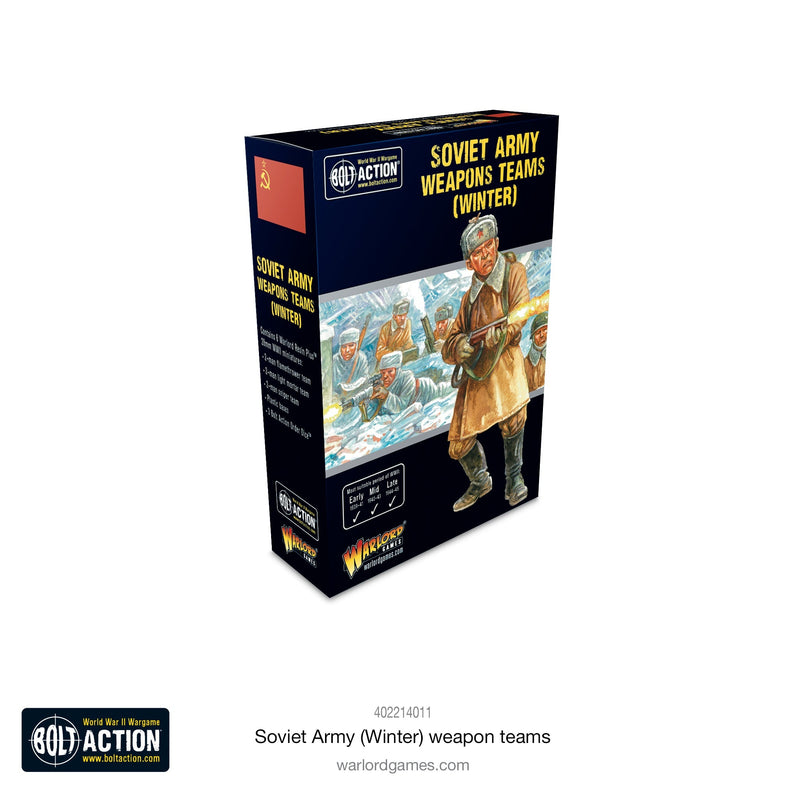 Bolt Action: Soviet Army (Winter) weapons teams