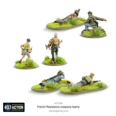 Bolt Action: French Resistance weapons teams