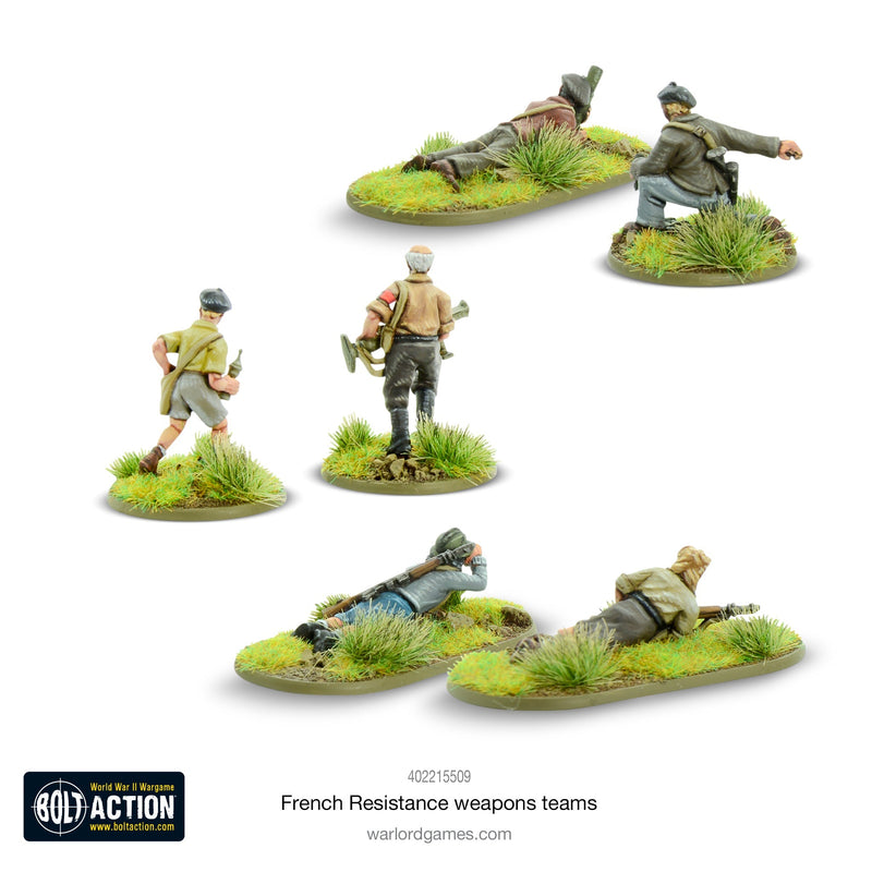 Bolt Action: French Resistance weapons teams