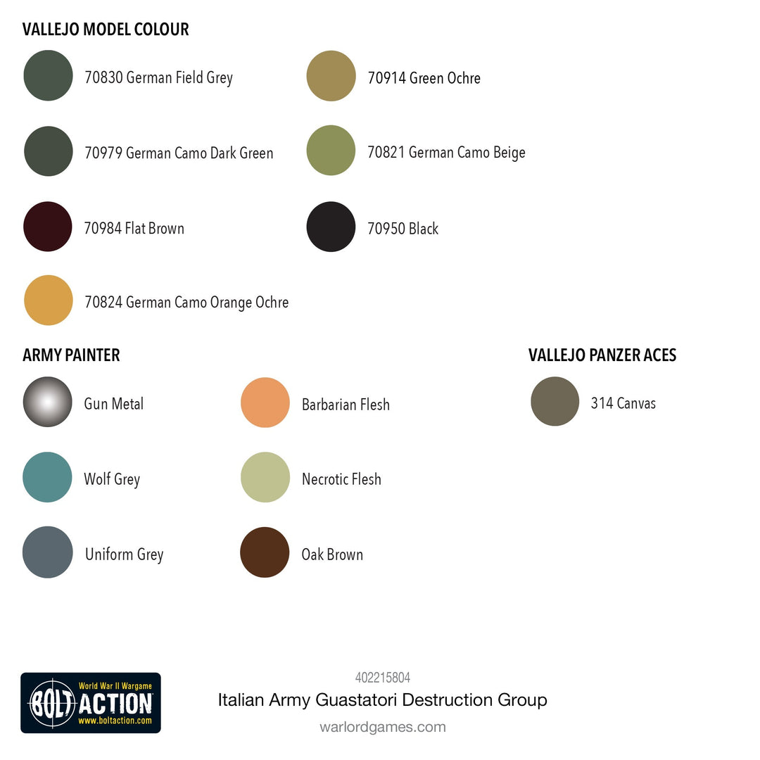 Bolt Action: Italian Army Guastatori Destruction Group