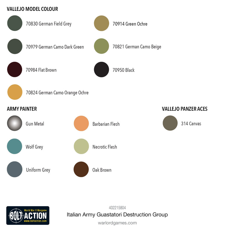 Bolt Action: Italian Army Guastatori Destruction Group