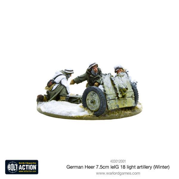 Bolt Action: German Heer 7.5cm leIG 18 light artillery (Winter)