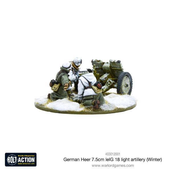 Bolt Action: German Heer 7.5cm leIG 18 light artillery (Winter)