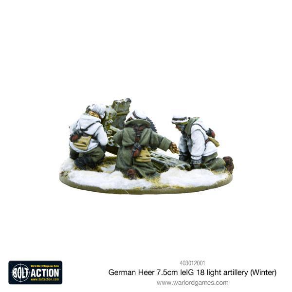 Bolt Action: German Heer 7.5cm leIG 18 light artillery (Winter)