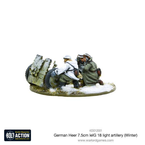 Bolt Action: German Heer 7.5cm leIG 18 light artillery (Winter)