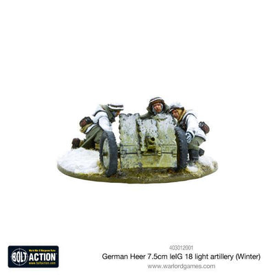 Bolt Action: German Heer 7.5cm leIG 18 light artillery (Winter)