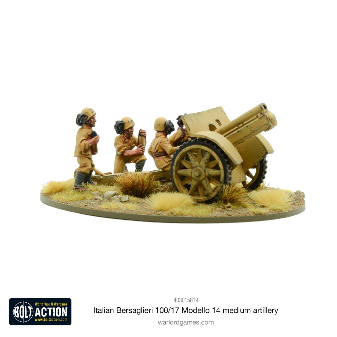 Bolt Action: Italian Bersaglieri 100/17 Modello 14 medium artillery