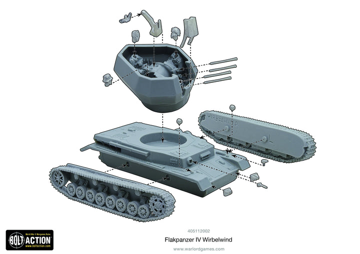 Bolt Action: Flakpanzer IV Wirbelwind (resin)