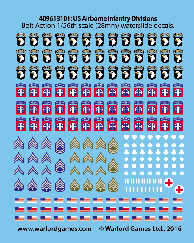 Bolt Action: Decals - US Airborne