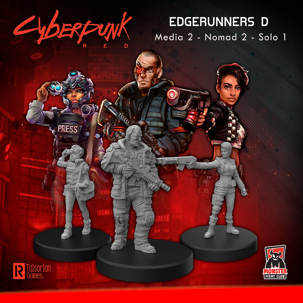 Cyberpunk RED Miniatures: Edgerunners D