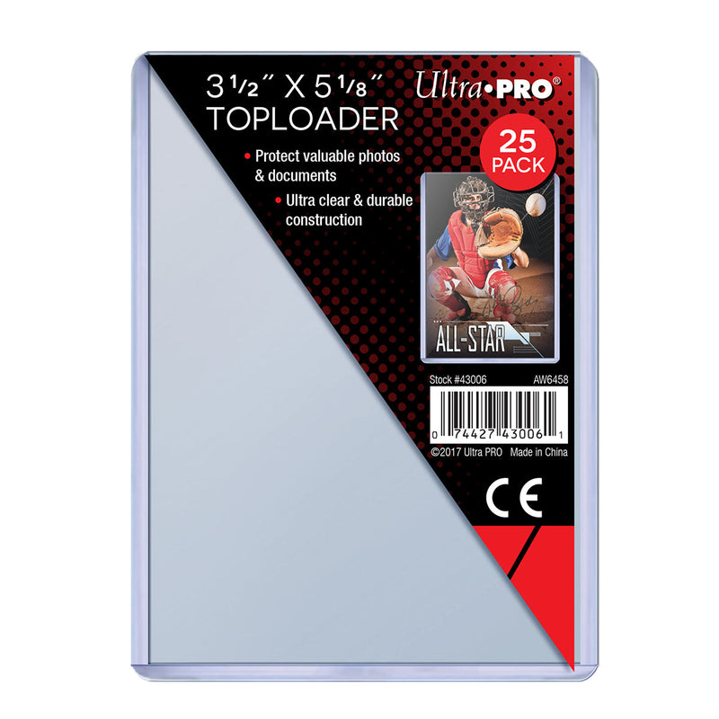 3-1/2" x 5-1/8" Toploaders (25ct) (Ultra PRO)